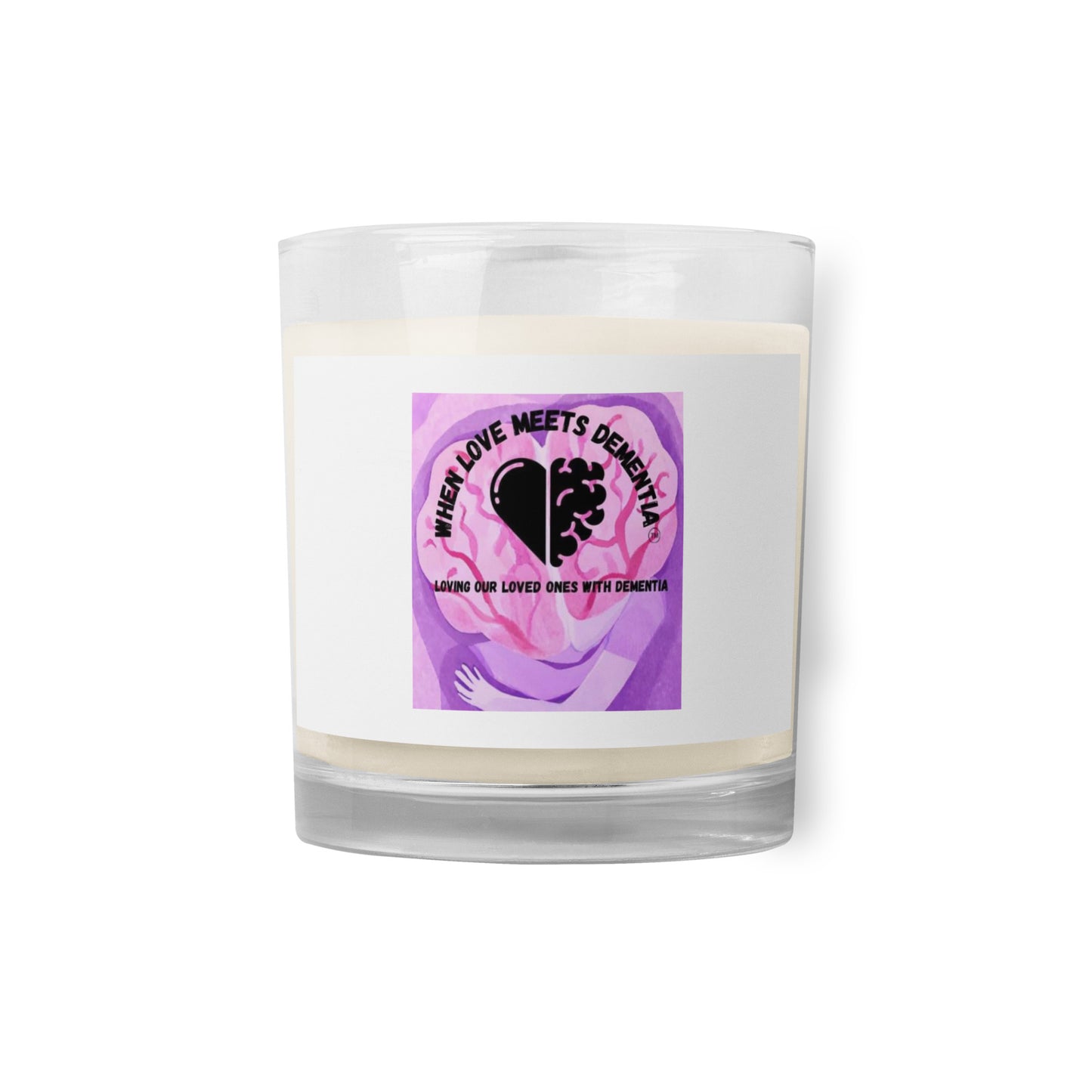 Glass jar soy wax candle